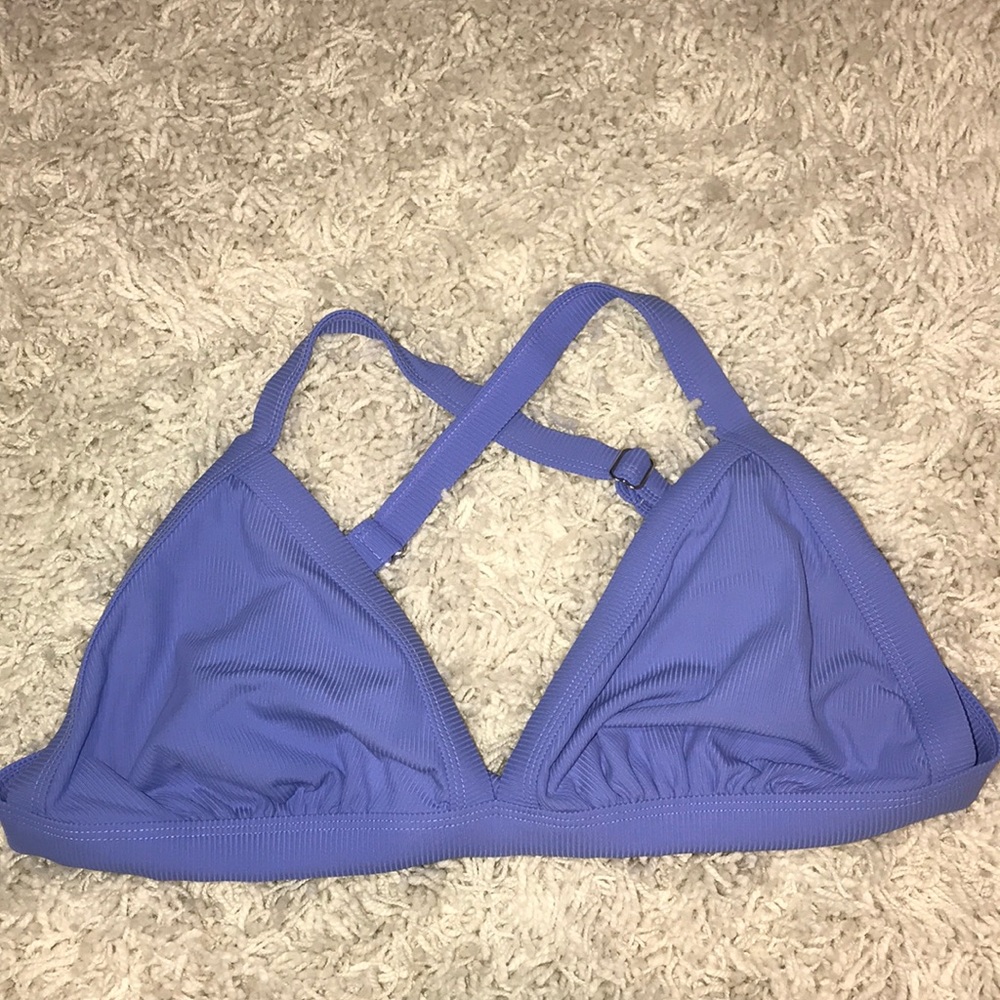 Periwinkle Triangle Bikini Top
